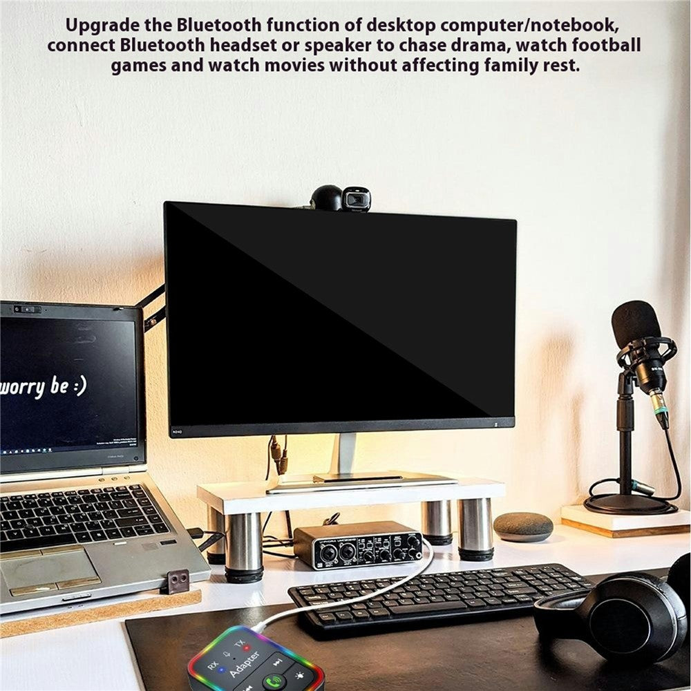 Q9 2-i-1 Bluetooth-kompatibel 5.3 Trådløs Sender / Modtager MP3 Afspiller Adapter Understøtter TF Kort Afspilning