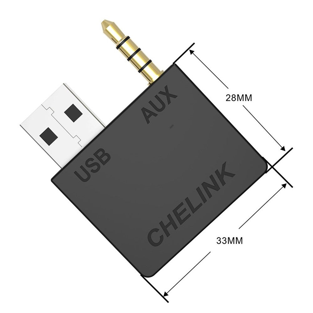 CHELINK For Hyundai / Kia Wireless Music Bluetooth-compatible Receiver Car Stereo 3.5mm Aux USB Adapter
