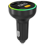 C9 Multifunctional Bluetooth-compatible Car MP3 Player USB Type-C Charger Digital Display FM Transmitter