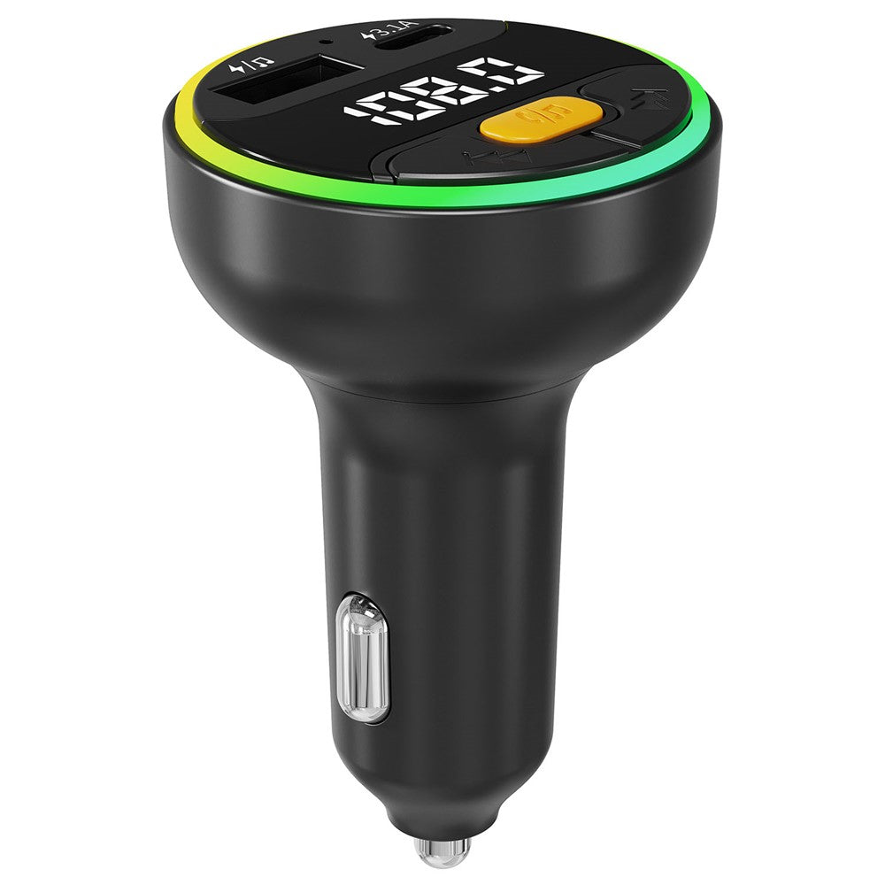 C9 Multifunctional Bluetooth-compatible Car MP3 Player USB Type-C Charger Digital Display FM Transmitter