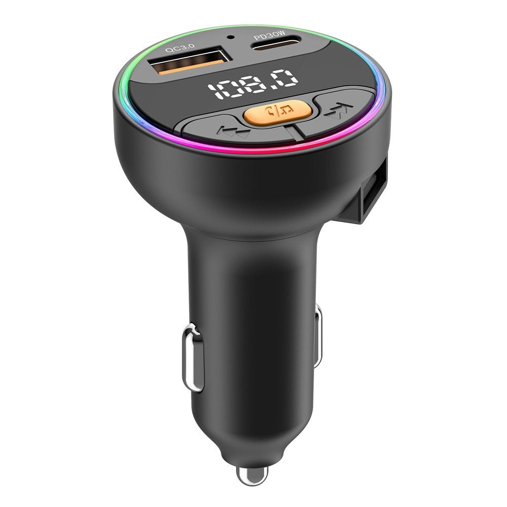 C9S Multifunctional Bluetooth-compatible Car MP3 Player QC3.0 PD 30W Charger FM Transmitter