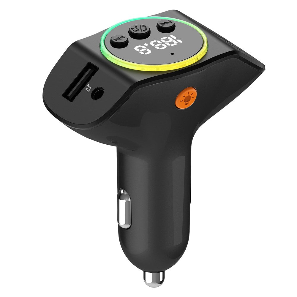 C8 Dual USB Port Car Charger Bluetooth-compatible 5.3 Receiver Hands-Free Calling with AUX Port