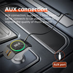 C8 Dual USB Port Car Charger Bluetooth-compatible 5.3 Receiver Hands-Free Calling with AUX Port