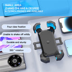 360 Degree Rotation Anti Shake Motorcycle Phone Mount Holder Stand for Electric Bike Scooter