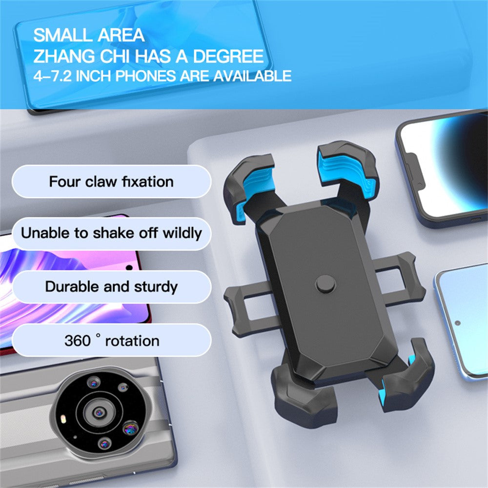 360 Degree Rotation Anti Shake Motorcycle Phone Mount Holder Stand for Electric Bike Scooter