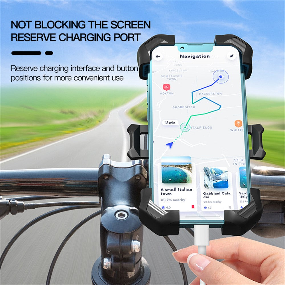 360 Degree Rotation Anti Shake Motorcycle Phone Mount Holder Stand for Electric Bike Scooter