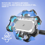 360 Degree Rotation Anti Shake Motorcycle Phone Mount Holder Stand for Electric Bike Scooter