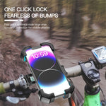 360 Degree Rotation Anti Shake Motorcycle Phone Mount Holder Stand for Electric Bike Scooter