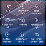 BC80 Car Charger Bluetooth-Compatible MP3 Player Hands-Free Calling Voltage Display Adapter