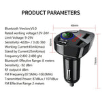 G32 Car Charger Voltage Detection FM Transmitter Bluetooth-Compatible MP3 Player with Voice Navigation