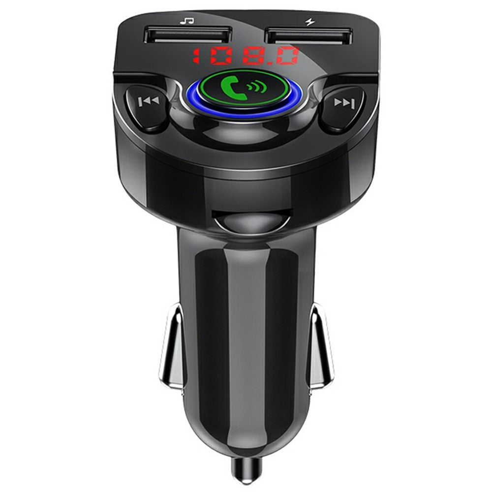 G32 Car Charger Voltage Detection FM Transmitter Bluetooth-Compatible MP3 Player with Voice Navigation