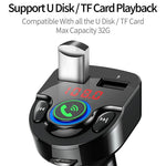 G32 Car Charger Voltage Detection FM Transmitter Bluetooth-Compatible MP3 Player with Voice Navigation
