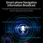 G32 Car Charger Voltage Detection FM Transmitter Bluetooth-Compatible MP3 Player with Voice Navigation