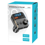 BC98 FM Transmitter Bluetooth-Compatible 5.3 Hands-Free Call Car MP3 Player PD 36W Fast Charging QC3.0 Charger
