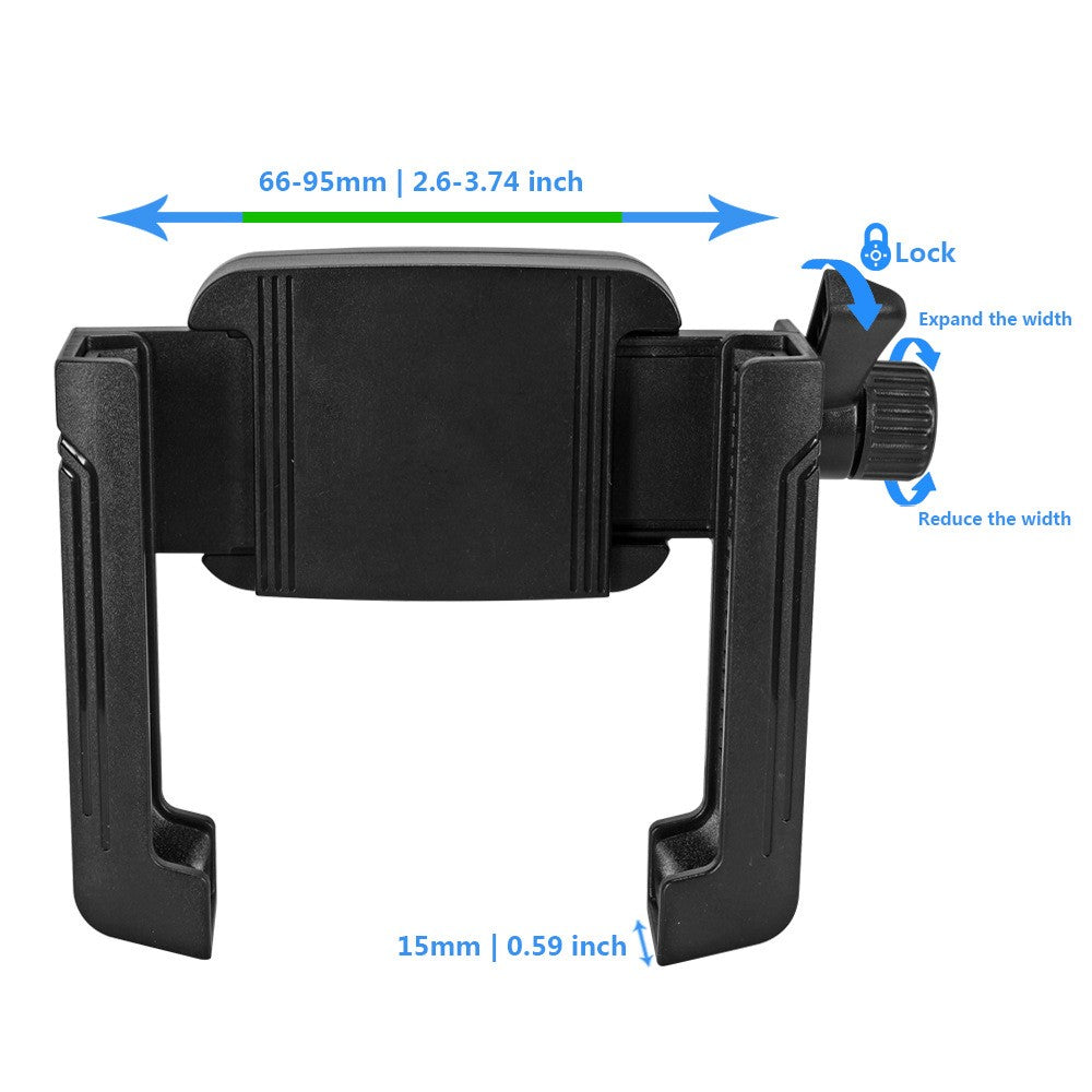 Bike Phone Mount Bracket E-Bike Motorcycle Stroller Golf Cart Rotatable Cellphone Holder