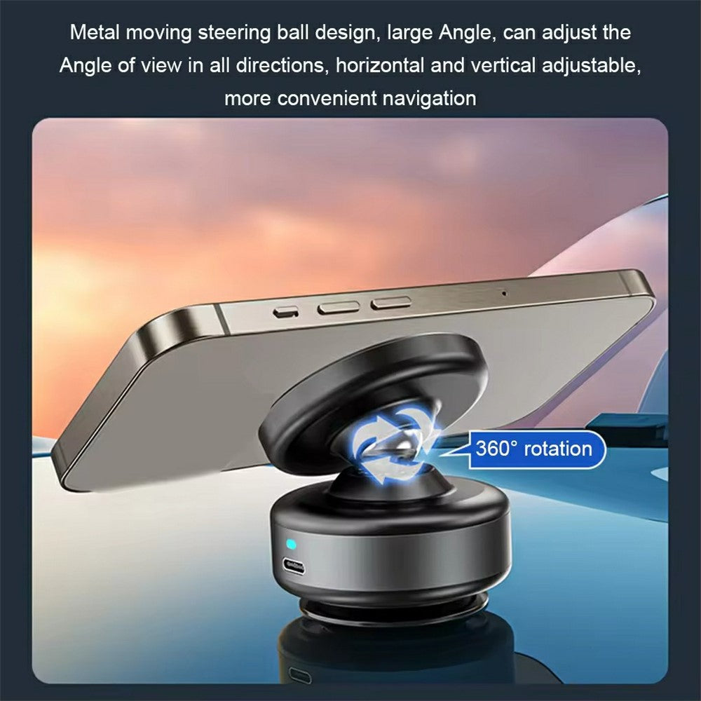 X90 Magnetic Car Phone Mount 360 Degree Rotation Strong Suction Dashboard Phone Holder