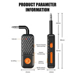 T90 AUX 3.5mm Car Bluetooth-Compatible Adapter Wireless Audio Transmitter Receiver
