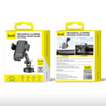 BUDI CM590B Suction Cup Base Car Mount Phone Holder One Hand Operation Adjustable Cellphone Bracket