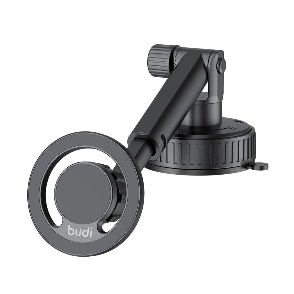 BUDI CM591B Adjustable Magnetic Phone Mount for Car 360 Degree Rotation Suction Cup Base Cellphone Holder