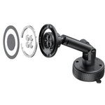 BUDI CM591B Adjustable Magnetic Phone Mount for Car 360 Degree Rotation Suction Cup Base Cellphone Holder