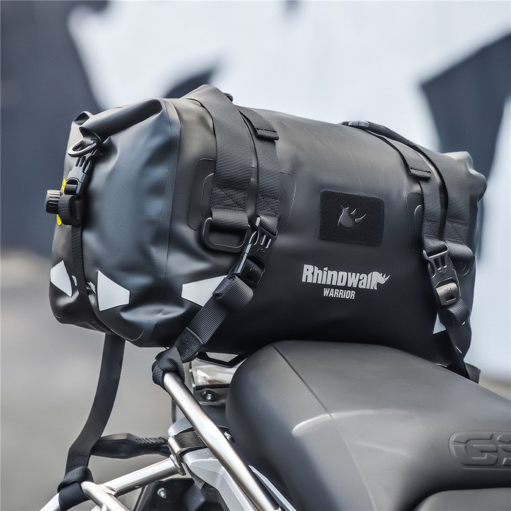 RHINOWALK MYS2401 20L Vandtæt Motorcykel Bagtaske Reflekterende Roll-Top Motorcykeltaske