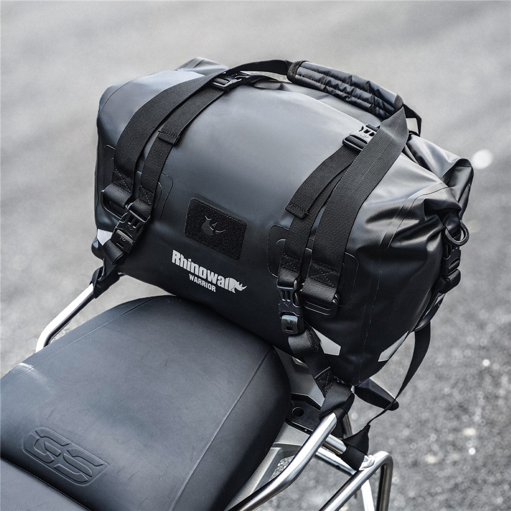 RHINOWALK MYS2401 20L Vandtæt Motorcykel Bagtaske Reflekterende Roll-Top Motorcykeltaske