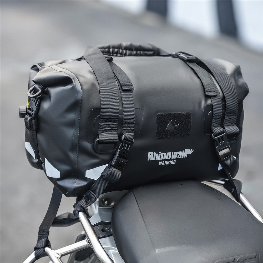 RHINOWALK MYS2401 20L Vandtæt Motorcykel Bagtaske Reflekterende Roll-Top Motorcykeltaske