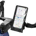 USAMS ZJ083 Waterproof Cycling Phone Holder Bike Handlebar Mount Touch Screen Compatible Phone Pouch