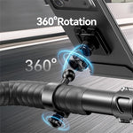 USAMS ZJ083 Waterproof Cycling Phone Holder Bike Handlebar Mount Touch Screen Compatible Phone Pouch