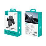 USAMS ZJ085 Air Vent Car Phone Holder One Touch Lock Release Rotating Phone Mount with Alloy Hook