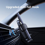 USAMS ZJ085 Air Vent Car Phone Holder One Touch Lock Release Rotating Phone Mount with Alloy Hook