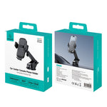 USAMS ZJ086 Car Dashboard Phone Mount One-Touch Release Rotating Phone Holder Support Horizontal / Vertical Views