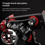 BENGGUO Cykel Motorcykel mobilhållare 360-graders rotation Justerbar Styrhållare Aluminiumlegering Anti-Shake