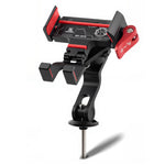 BENGGUO Cykel Motorcykel mobilhållare 360-graders rotation Justerbar Styrhållare Aluminiumlegering Anti-Shake