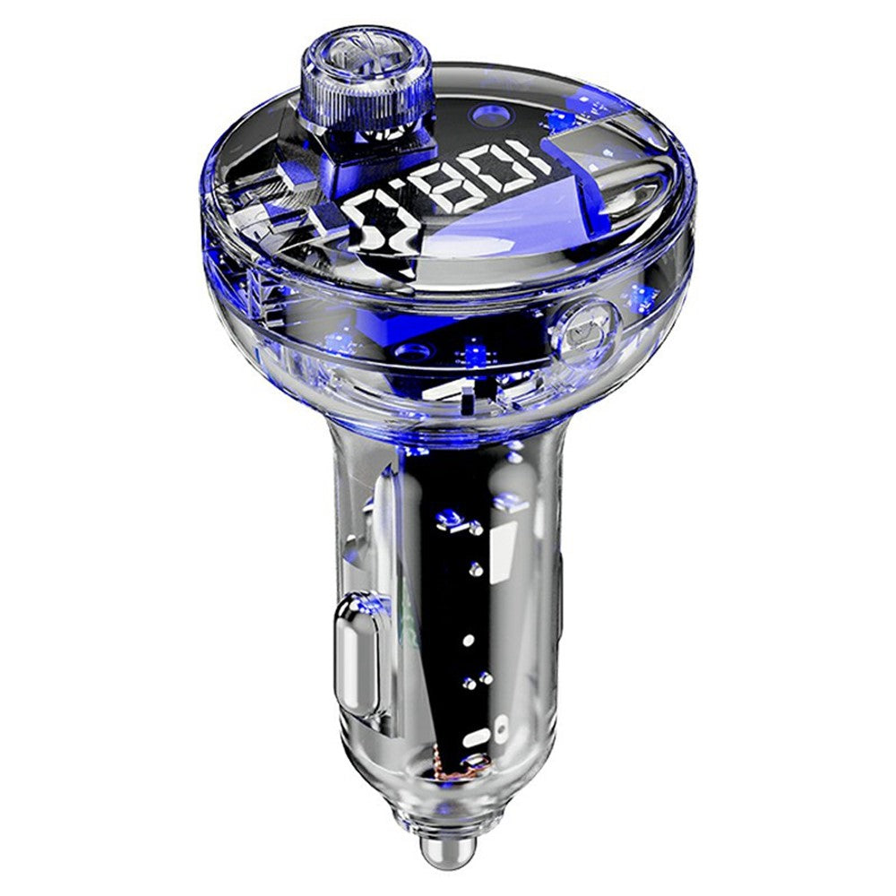 C10 Multifunctional Car MP3 Player Adapter BT Hands-Free FM Transmitter Car Charger with USB / Type-C Ports