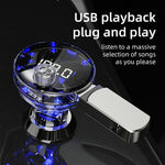 C10 Multifunctional Car MP3 Player Adapter BT Hands-Free FM Transmitter Car Charger with USB / Type-C Ports