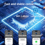 K16C Mini USB Dongle Plug and Play 2 in 1 Wired to Wireless CarPlay Android Auto Adapter