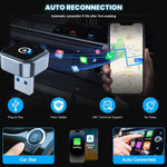 K16C Mini USB Dongle Plug and Play 2 in 1 Wired to Wireless CarPlay Android Auto Adapter