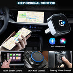 K16C Mini USB Dongle Plug and Play 2 in 1 Wired to Wireless CarPlay Android Auto Adapter