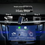 K18 2-i-1 Bluetooth-kompatibel 5.2/WiFi trådløs CarPlay-adapter Android Auto Mini USB-dongle