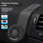 CG3 15W Wireless Charging Magnetic Phone Holder Aluminum Alloy Bendable Arm Car Cellphone Mount