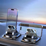 Car Dashboard Mount Cellphone Stand Automatic Locking 360 Degree Rotation Anti-slip Phone Holder