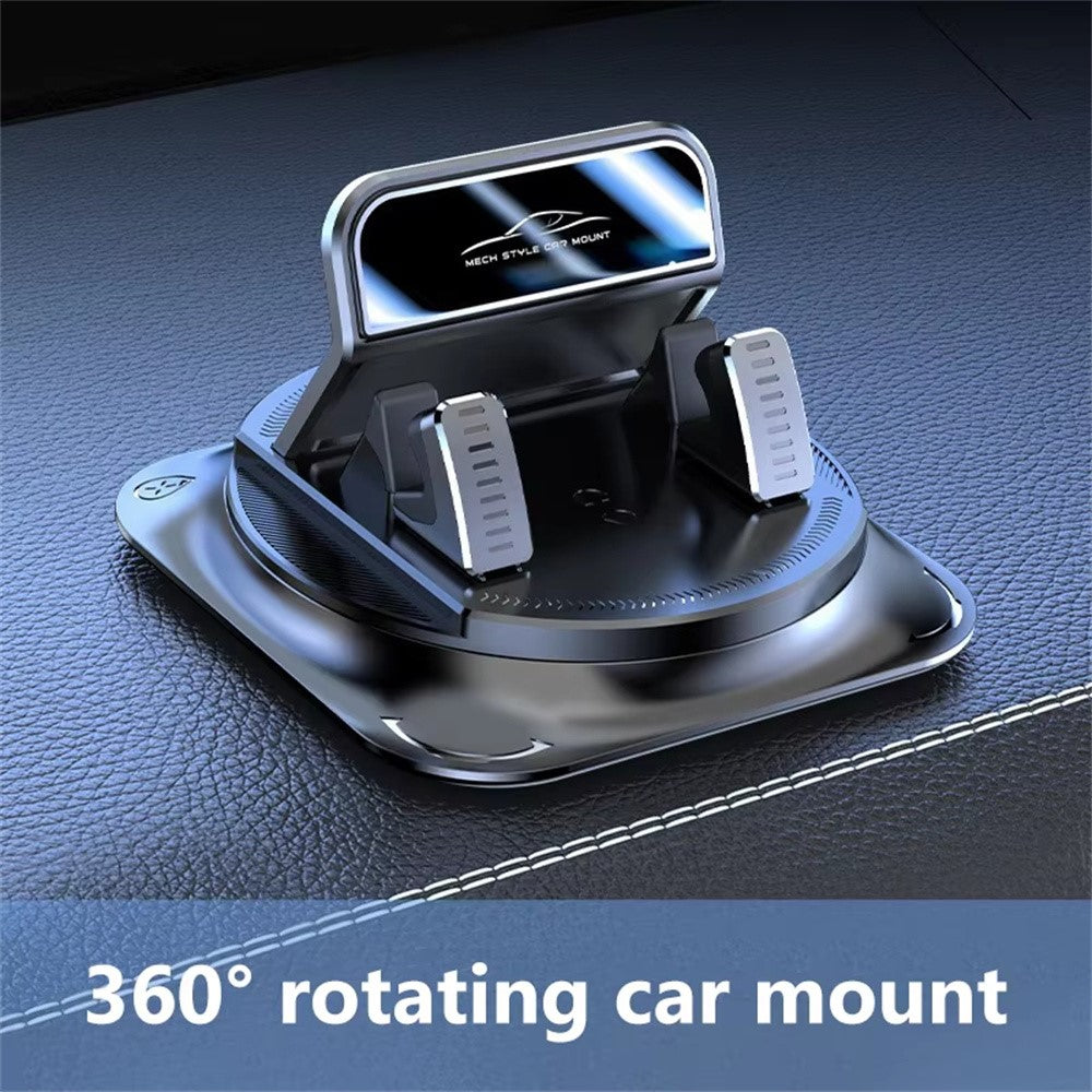 Car Dashboard Mount Cellphone Stand Automatic Locking 360 Degree Rotation Anti-slip Phone Holder