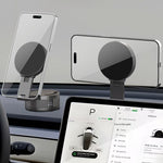 ML255 Magnetic Car Phone Holder Foldable Vacuum Suction Mount Cellphone Stand for Windshield