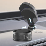 ML255 Magnetic Car Phone Holder Foldable Vacuum Suction Mount Cellphone Stand for Windshield