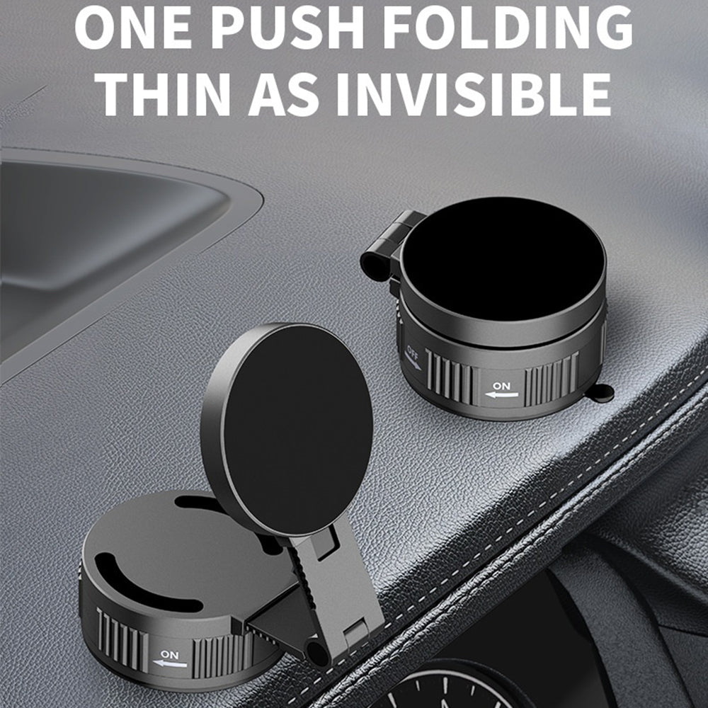 ML255 Magnetic Car Phone Holder Foldable Vacuum Suction Mount Cellphone Stand for Windshield