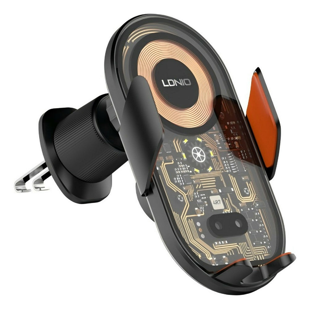 LDNIO MA30 15W Qi Wireless Charging Stand Car Mount Infrared Sensor Auto Clamp 360 Degree Rotation Air Vent Phone Holder