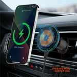 LDNIO MA23 15W Magnetic Wireless Car Charger Stand QI Fast Charging Air Vent Phone Holder Mount