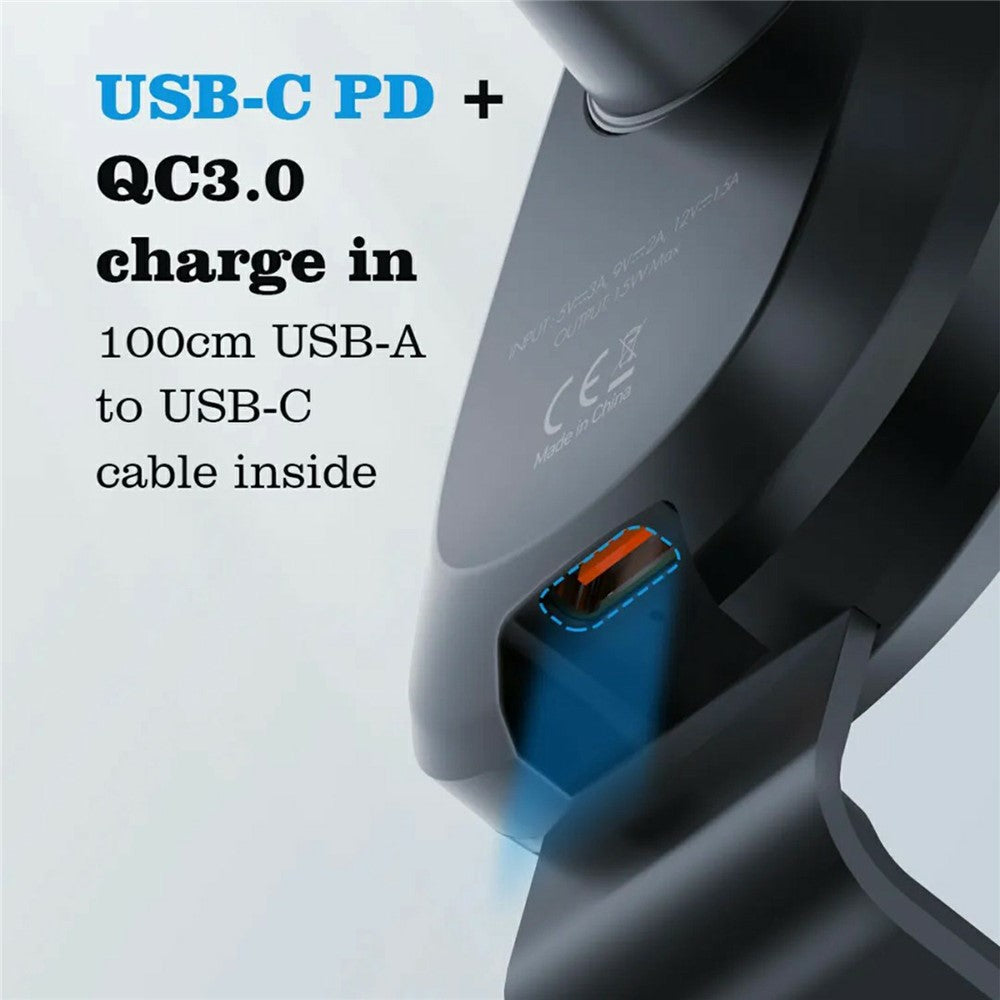 LDNIO MW21 15W Qi Wireless Charging Car Mount Electric Auto-Sensing Auto Clamp Air Vent Phone Holder