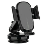 LDNIO MW21-1 15W Wireless Charging Car Mount Automatic Electric Clamping Auto-Grip Phone Holder with Suction Cup Base